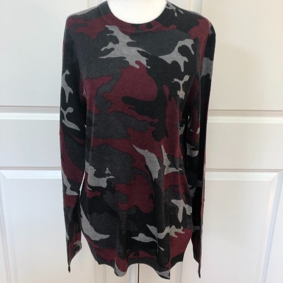 Kennedy Camo Print Cashmere Sweater for Men - Picture 2 of 8
